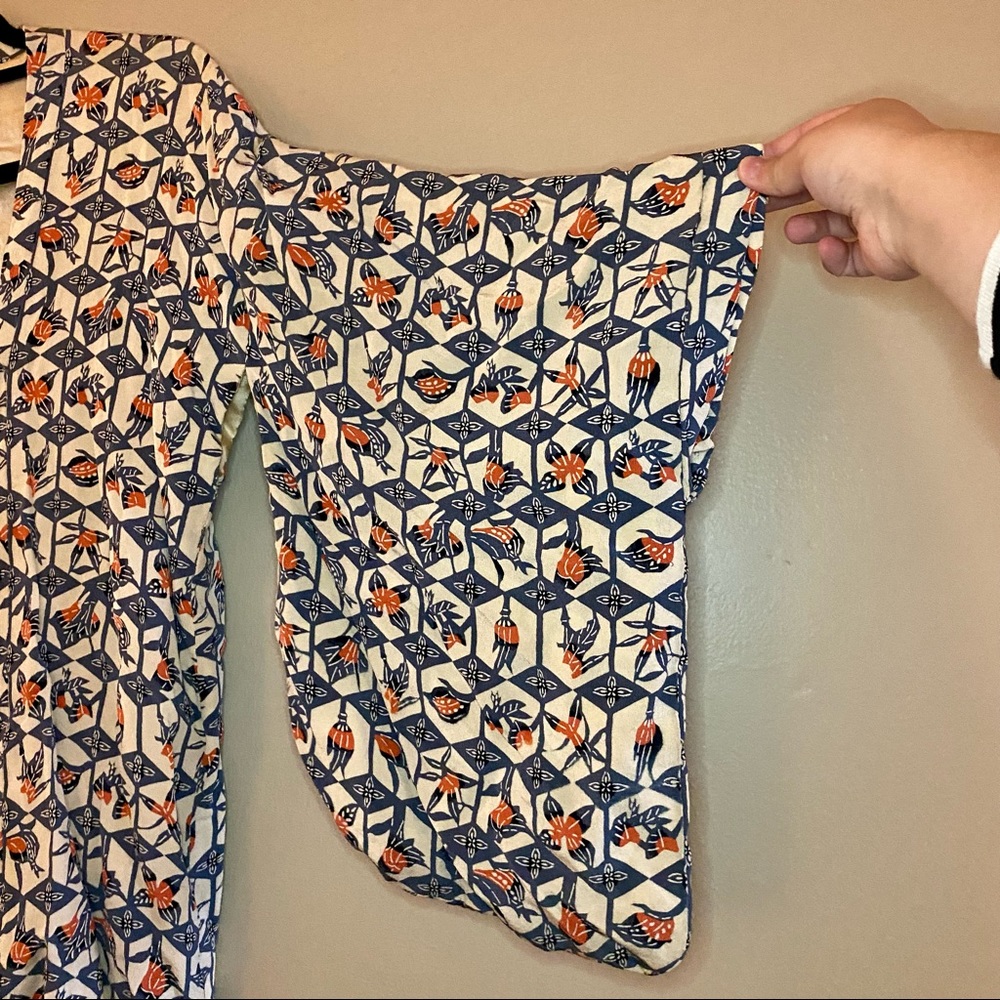 Vintage Kimono Style Shirt 1970s - Picture 3 of 7